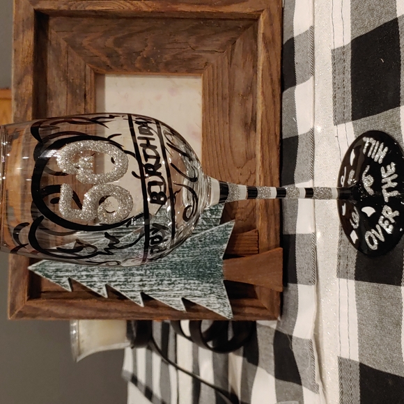 Top Shelf | Dining | Top Shelf 5th Birthday Wine Glass | Poshmark